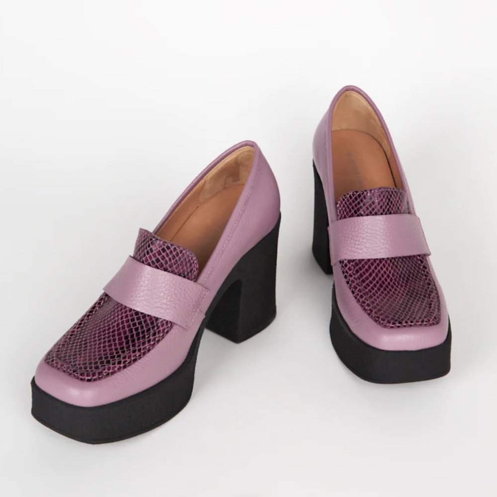 NIB | INTENTIONALLY BLANK PINK DEX PLATFORM HEEL
